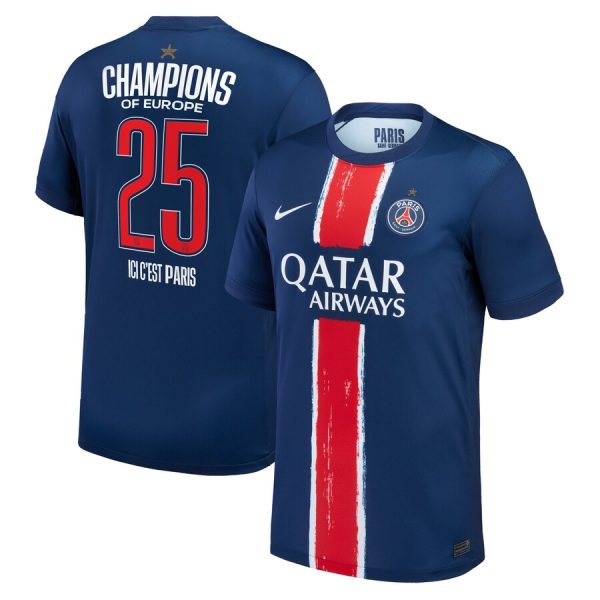 Maillot Enfant PSG Champions D??Europe 2025 1 Etoile
