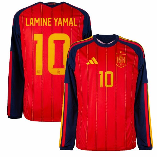 Maillot Espagne Domicile 2026 2027 Lamine Yamal 10 Manches Longues
