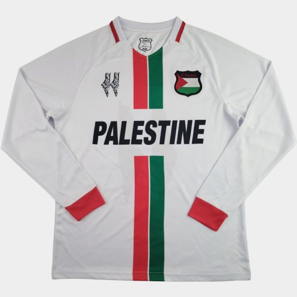 Maillot FC Palestine 2025 Blanc Manches Longues