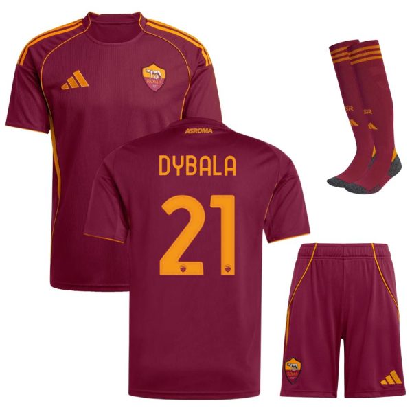 Maillot Kit Enfant AS Roma Domicile 2025 2026 Dybala