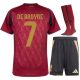 Maillot Kit Enfant Belgique Domicile 2024 2025 De Bruyne