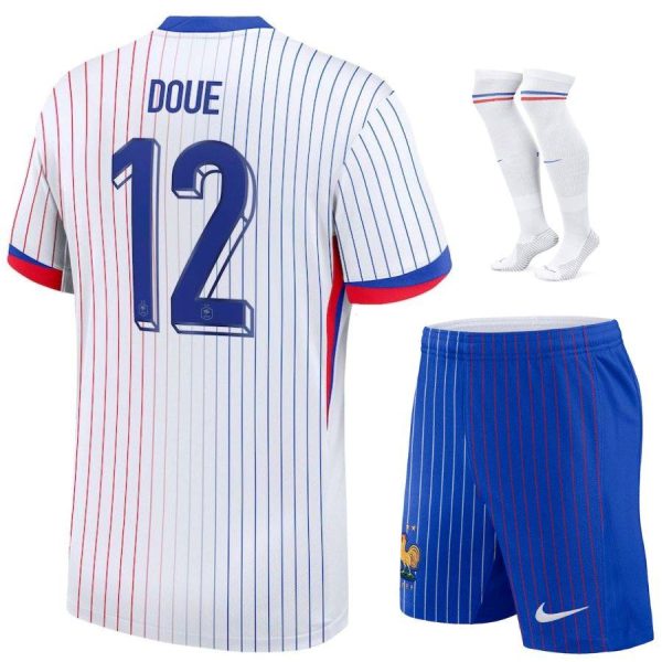 Maillot Kit Enfant Equipe de France Blanc 2024 2025 Doue