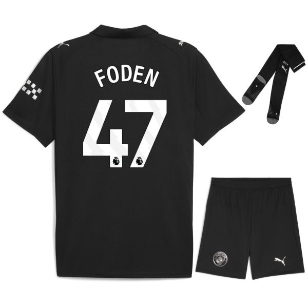 Maillot Kit Enfant Manchester City Exterieur 2025 2026 Foden