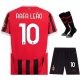 Maillot Kit Enfant Milan AC Domicile 2024 2025 Rafa Le?o Noir