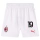 Maillot Kit Enfant Milan AC Domicile 2024 2025 Theo Blanc - Image 4