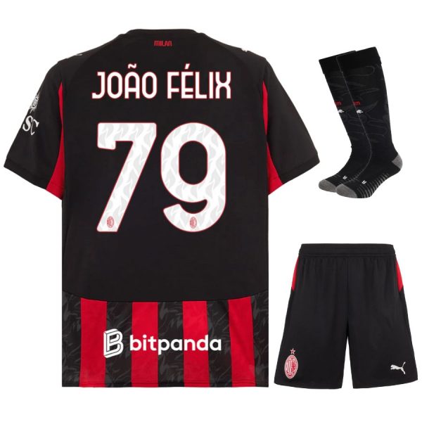 Maillot Kit Enfant Milan AC Domicile 2025 2026 Joao F??lix