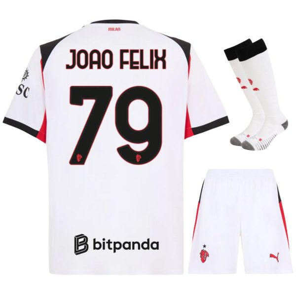 Maillot Kit Enfant Milan AC Exterieur 2025 2026 Joao F??lix