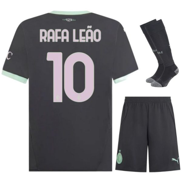 Maillot Kit Enfant Milan AC Third 2024 2025 Rafa Le?o