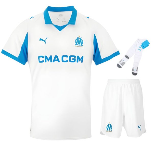 Maillot Kit Enfant OM Domicile 2025 2026