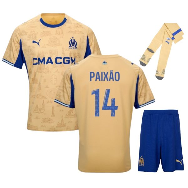 Maillot Kit Enfant OM Fourth 2025 2026 Paixao
