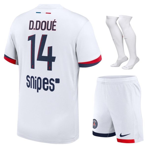 Maillot Kit Enfant PSG Exterieur 2025 2026 D??sir?? Dou??