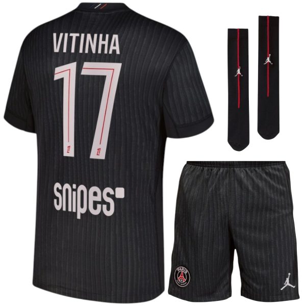Maillot Kit Enfant PSG Jordan Fourth 2025 2026 Vitinha