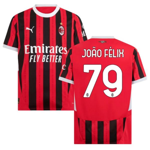 Maillot Milan AC Domicile 2024 2025 Joao F??lix