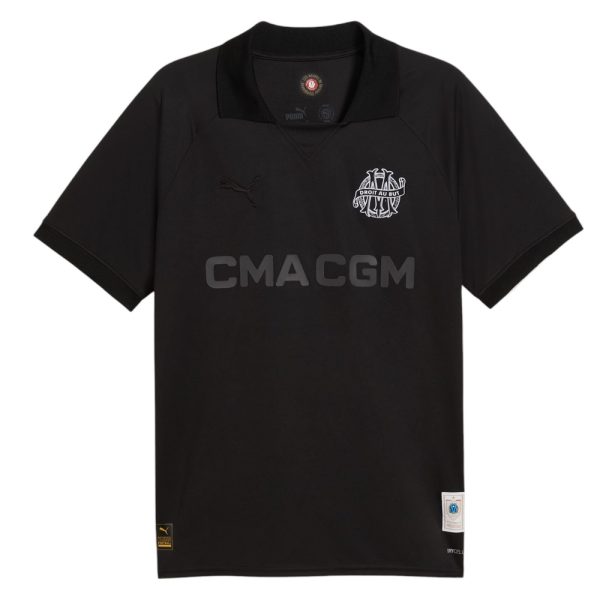 Maillot OM 125 ans Anniversaire Enfant Noir
