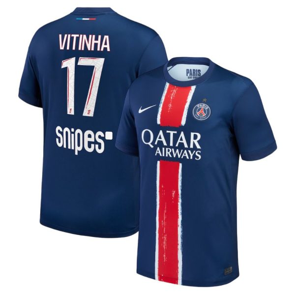 Maillot PSG Domicile 2024 2025 Vitinha 1 Etoile