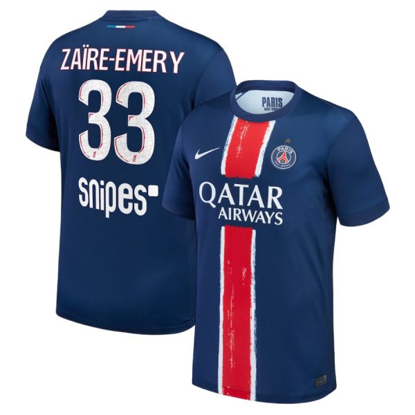 Maillot PSG Domicile 2024 2025 Zaire Emery 1 Etoile