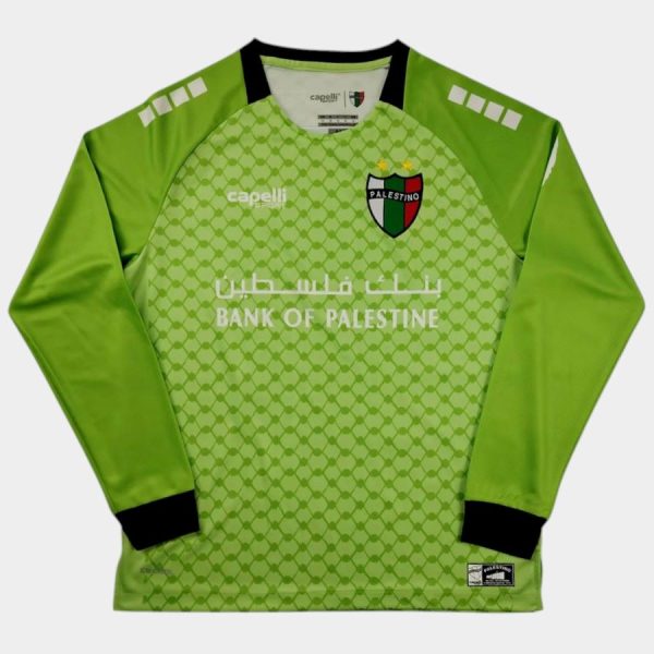 Maillot Palestine CL 2025 2026 Exterieur Vert Manches Longues