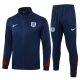 Survetement Angleterre Veste 2024 2025 Bleu Fonc??