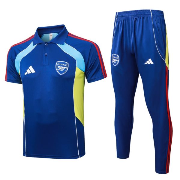Survetement Arsenal Polo 2025 2026 Bleu Clair
