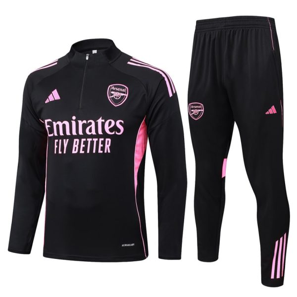Survetement Arsenal Training 2025 2026 Noir Rose