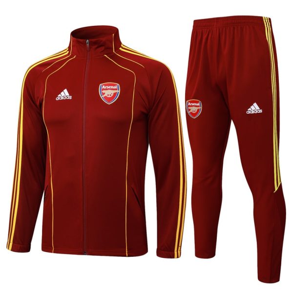 Survetement Arsenal Veste 2025 2026 Rouge Fonc??