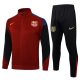 Survetement Barca Veste 2024 2025 Rouge Sombre