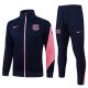 Survetement Barca Veste 2025 2026 Bleu Rose