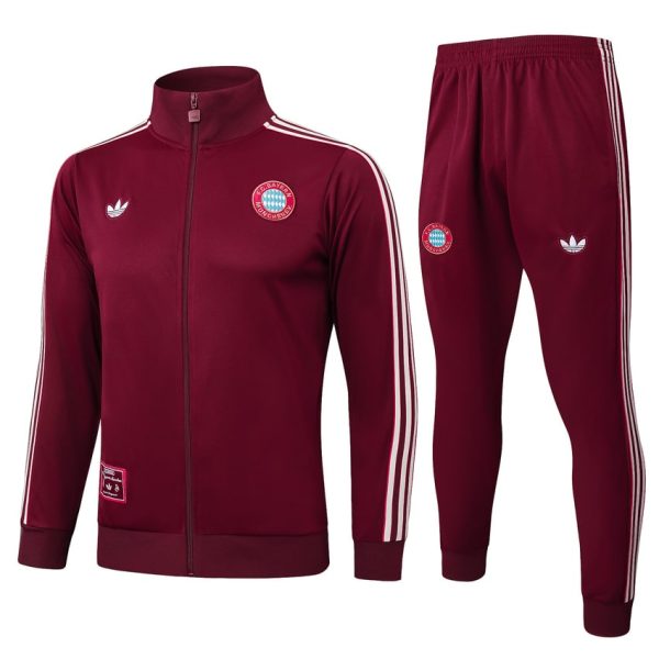 Survetement Bayern Munich Veste 2024 2025 Rouge Sombre