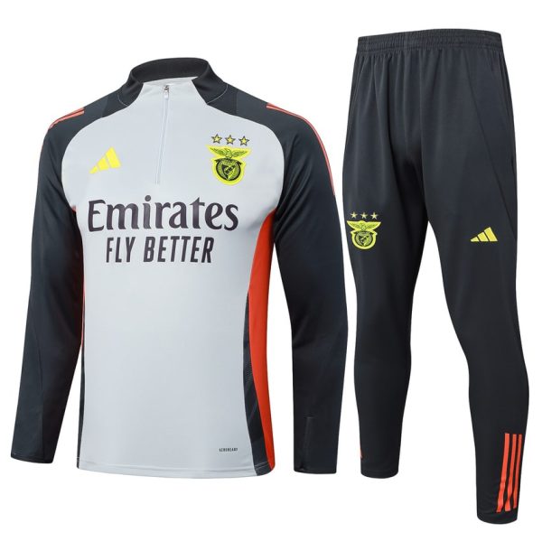 Survetement Benfica Training 2024 2025 Blanc Noir