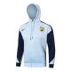 Survetement Equipe de France Sweat 2024 2025 Blanc Bleu - Image 2