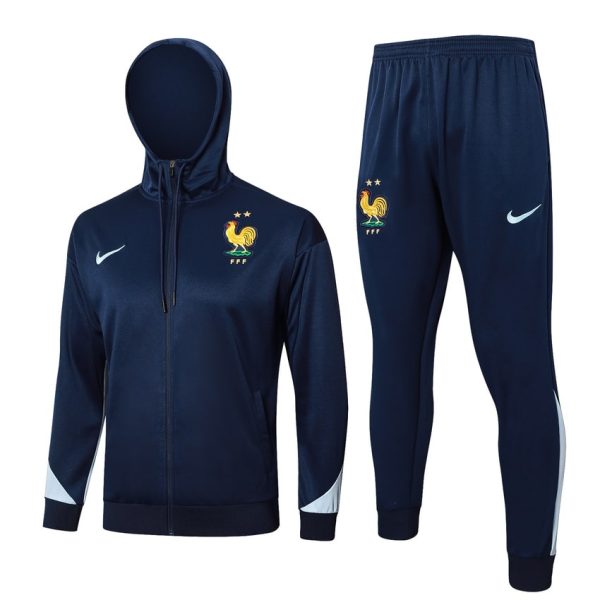 Survetement Equipe de France Sweat 2024 2025 Bleu Fonc??