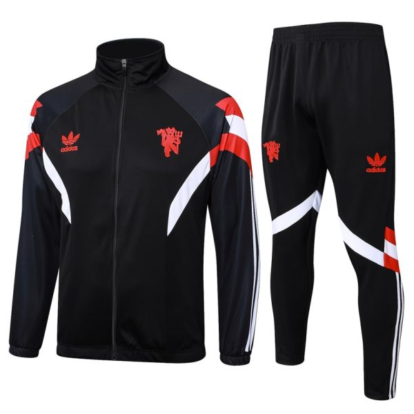 Survetement Manchester United Veste 2024 2025 Noir Fonc??