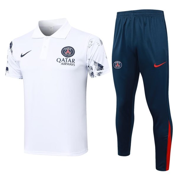 Survetement PSG Polo 2024 2025 Blanc ??clatant