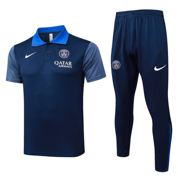 Survetement PSG Polo 2025 2026 Bleu Fonc??