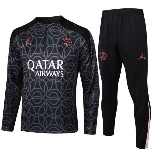 Survetement PSG Training 2024 2025 Noir Motif