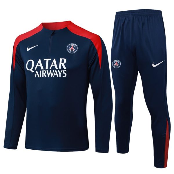 Survetement PSG Training 2025 2026 Bleu Rouge