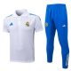 Survetement Real Madrid Polo 2025 2026 Blanc Bleu