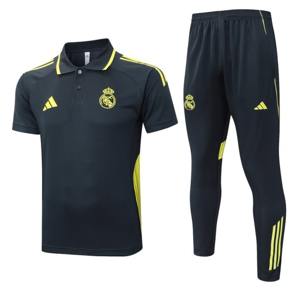 Survetement Real Madrid Polo 2025 2026 Noir Fonc??