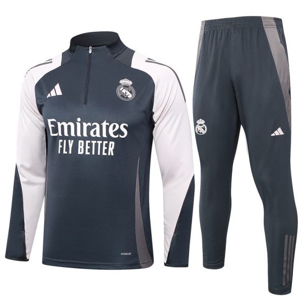 Survetement Real Madrid Training 2024 2025 Noir Blanc