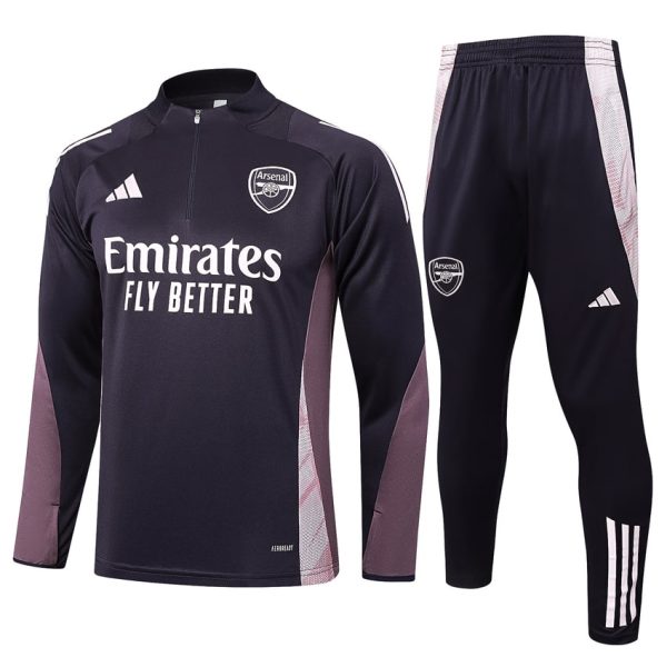 Survetement Real Madrid Training 2024 2025 Noir Rouge