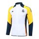 Survetement Real Madrid Veste 2024 2025 Blanc Jaune - Image 2