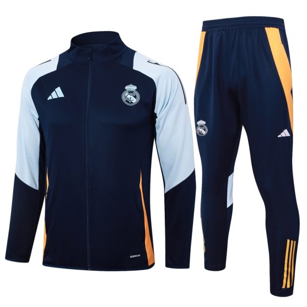 Survetement Real Madrid Veste 2024 2025 Bleu Blanc
