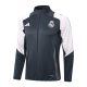 Survetement Real Madrid Veste 2024 2025 Noir Blanc - Image 2