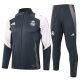 Survetement Real Madrid Veste 2024 2025 Noir Blanc