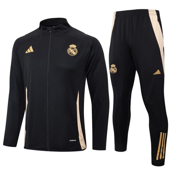 Survetement Real Madrid Veste 2024 2025 Noir Fonc??