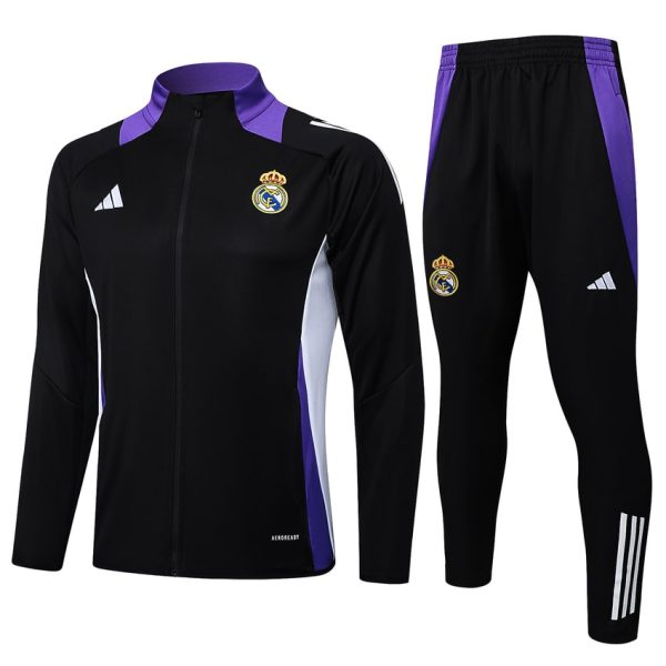 Survetement Real Madrid Veste 2024 2025 Noir Violet