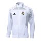Survetement Real Madrid Veste 2025 2026 Blanc Gris - Image 2