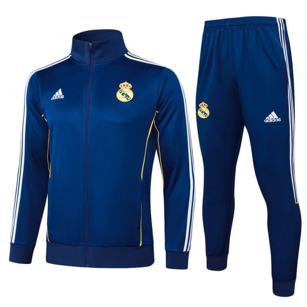 Survetement Real Madrid Veste 2025 2026 Bleu Fonc??