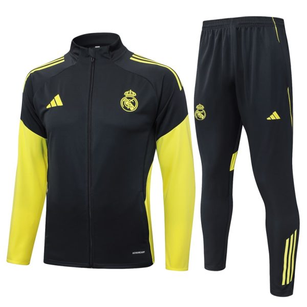 Survetement Real Madrid Veste 2025 2026 Noir Fonc??